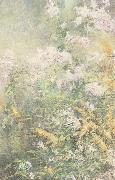 John Henry Twachtman Meadow Flowers USA oil painting artist